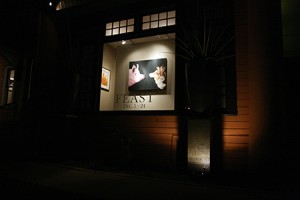 My painting featured in the window of Wally Workman Gallery