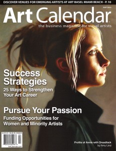 May issue of Art Calendar Magazine- my profile is featured on pg. 44