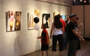 From my exhibit "Face to Face" during Artwalk at Artists + Architects