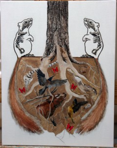 "Symbiotic" painting process; (c) Amy Guidry 2010