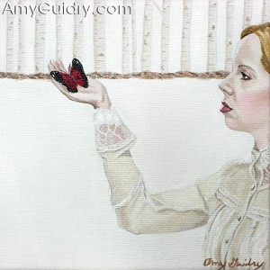 "Journey" by Amy Guidry; acrylic on canvas; 5" x 5"; (c) Amy Guidry 2010