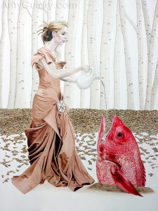 "Adaptation" by Amy Guidry; acrylic on canvas, 36"w x 48"h; (c) Amy Guidry 2011
